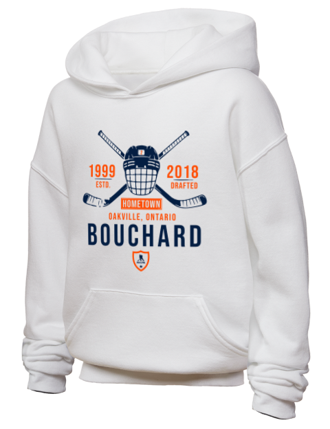 Classic Heritage Evan Bouchard Youth Hooded Sweatshirt | Swagsta