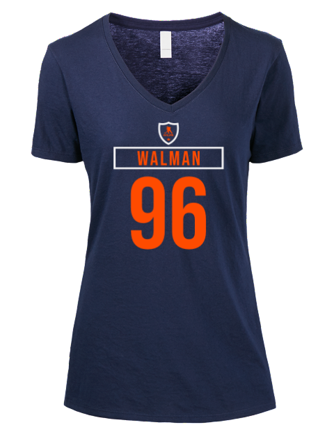Away Jersey Jake Walman Premium Ladies V-Neck T-Shirt | Swagsta
