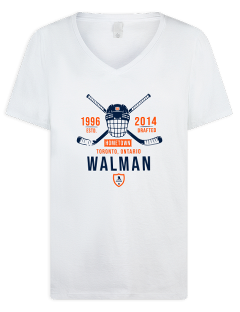 Classic Heritage Jake Walman Premium Ladies V-Neck T-Shirt | Swagsta
