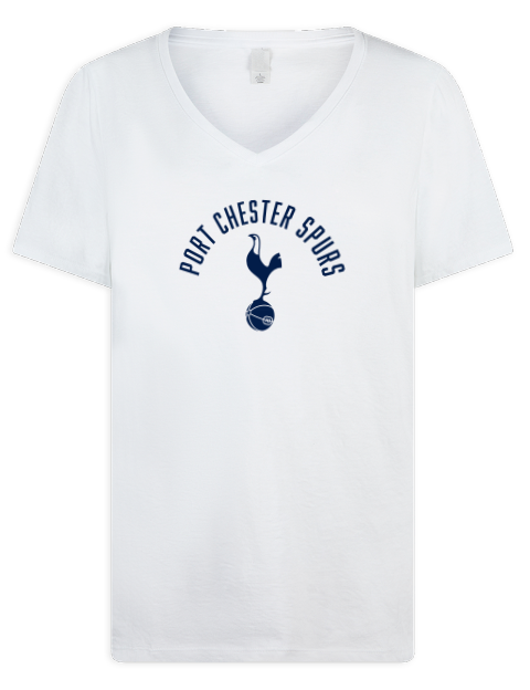 Classic Port Chester Spurs Premium Ladies V-Neck T-Shirt | Swagsta