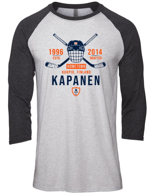 Classic Heritage Kasperi Kapanen Unisex Premium Three-Quarter Raglan T-Shirt | Swagsta