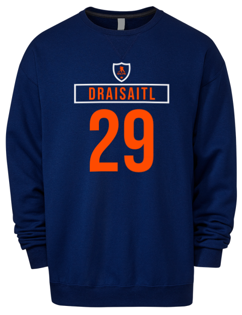 Away Jersey Leon Draisaitl Premium Unisex Crewneck Sweatshirt | Swagsta
