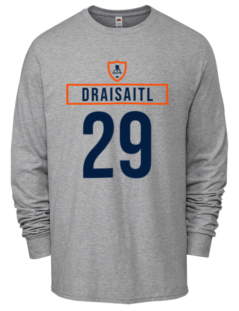 Home Jersey Leon Draisaitl Men's Long-Sleeve T-Shirt | Swagsta