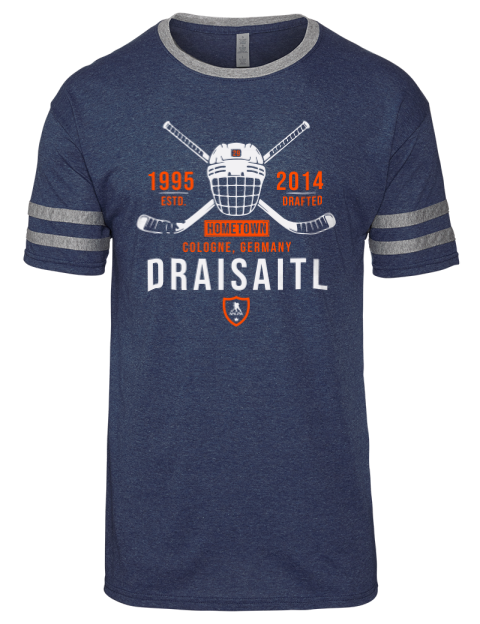 Heritage Leon Draisaitl Men's Tri-Blend T-Shirt | Swagsta