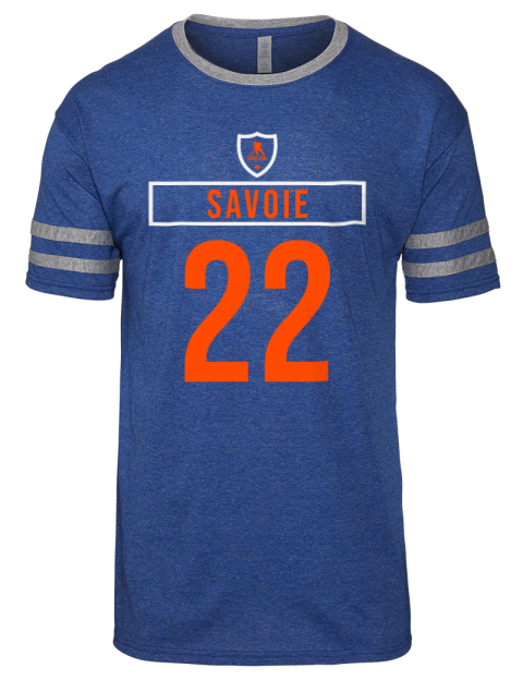 Away Jersey Matthew Savoie Men's Tri-Blend T-Shirt | Swagsta