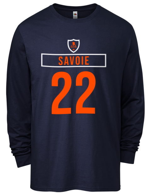 Away Jersey Matthew Savoie Men's Long-Sleeve T-Shirt | Swagsta