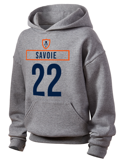 Home Jersey Matthew Savoie Youth Hooded Sweatshirt | Swagsta