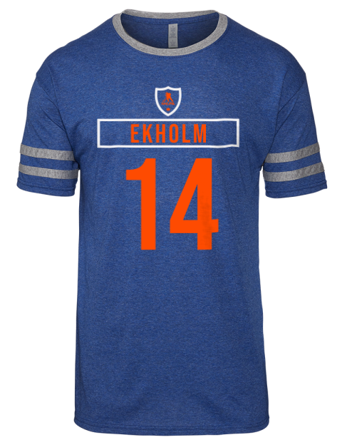 Away Jersey Mattias Ekholm Men's Tri-Blend T-Shirt | Swagsta