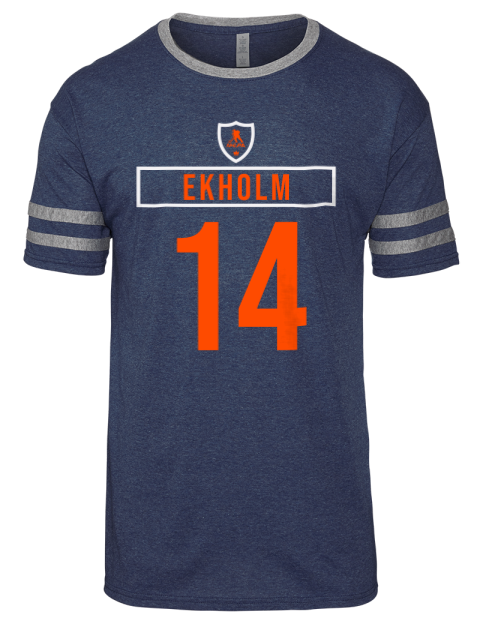 Away Jersey Mattias Ekholm Men's Tri-Blend T-Shirt | Swagsta