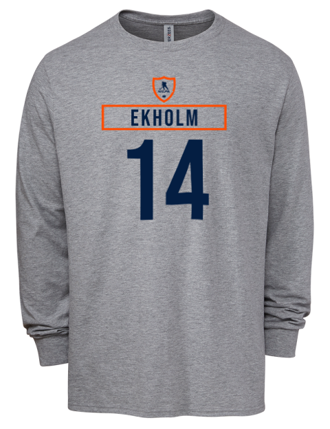 Home Jersey Mattias Ekholm Men's Premium Blend Long Sleeve-T-Shirt | Swagsta