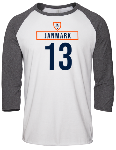 Home Jersey Mattias Janmark Unisex Premium Three-Quarter Raglan T-Shirt | Swagsta