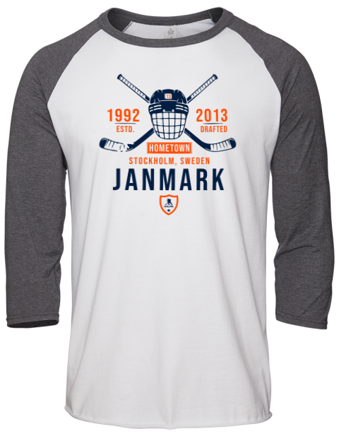 Classic Heritage Mattias Janmark Unisex Premium Three-Quarter Raglan T-Shirt | Swagsta