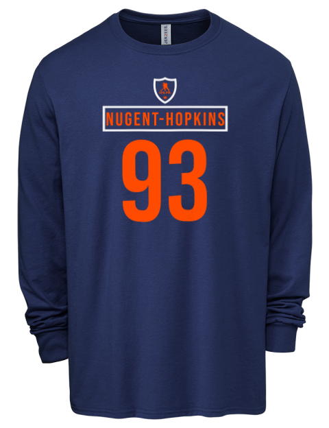 Away Jersey Ryan Nugent Hopkins Men's Premium Blend Long Sleeve-T-Shirt | Swagsta