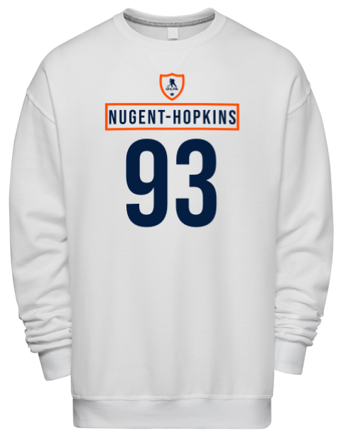 Home Jersey Ryan Nugent Hopkins Premium Unisex Crewneck Sweatshirt | Swagsta