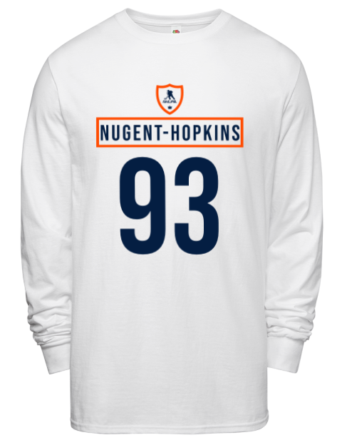 Home Jersey Ryan Nugent Hopkins Men's Long-Sleeve T-Shirt | Swagsta