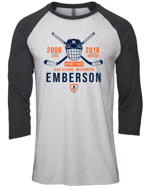 Classic Heritage Ty Emberson Unisex Premium Three-Quarter Raglan T-Shirt | Swagsta