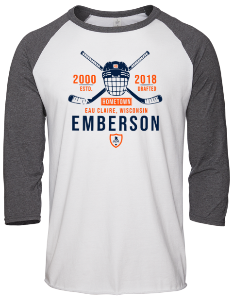 Classic Heritage Ty Emberson Unisex Premium Three-Quarter Raglan T-Shirt | Swagsta