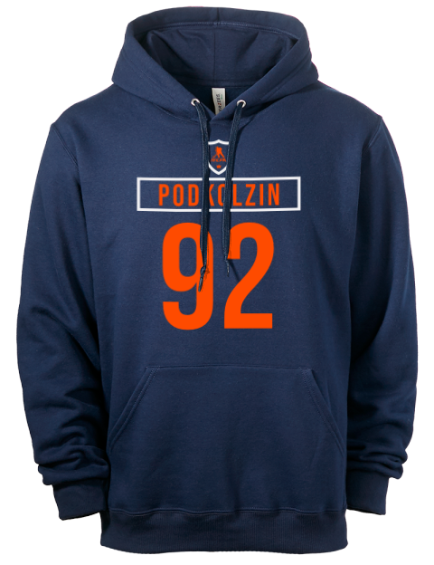 Away Jersey Vasily Podkolzin Eco Premium Unisex Hooded Sweatshirt | Swagsta
