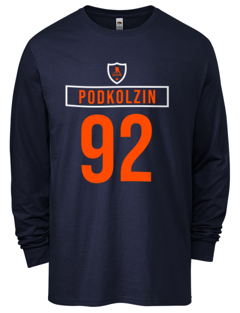 Away Jersey Vasily Podkolzin Men's Long-Sleeve T-Shirt | Swagsta