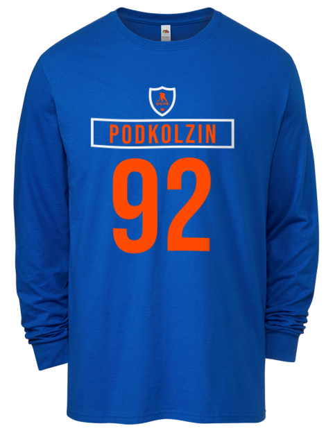 Away Jersey Vasily Podkolzin Men's Long-Sleeve T-Shirt | Swagsta