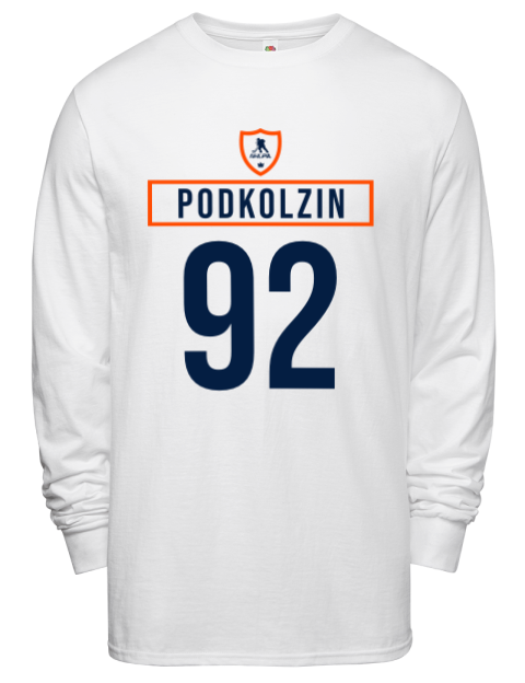 Home Jersey Vasily Podkolzin Men's Long-Sleeve T-Shirt | Swagsta