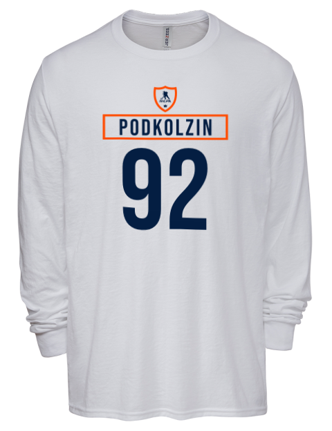 Home Jersey Vasily Podkolzin Men's Premium Blend Long Sleeve-T-Shirt | Swagsta