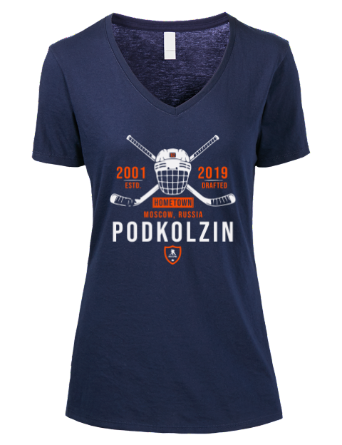 Heritage Vasily Podkolzin Premium Ladies V-Neck T-Shirt | Swagsta