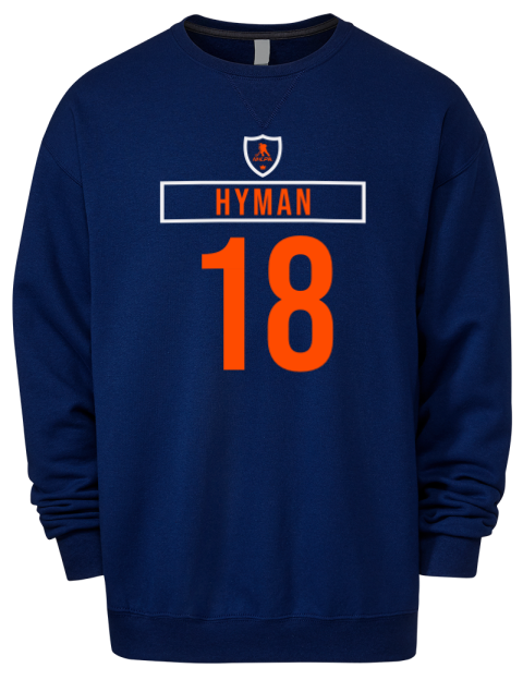 Away Jersey Zach Hyman Premium Unisex Crewneck Sweatshirt | Swagsta