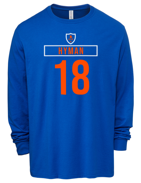 Away Jersey Zach Hyman Men's Premium Blend Long Sleeve-T-Shirt | Swagsta