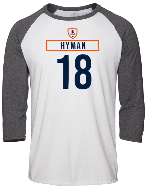 Home Jersey Zach Hyman Unisex Premium Three-Quarter Raglan T-Shirt | Swagsta