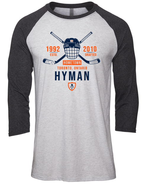 Classic Heritage Zach Hyman Unisex Premium Three-Quarter Raglan T-Shirt | Swagsta