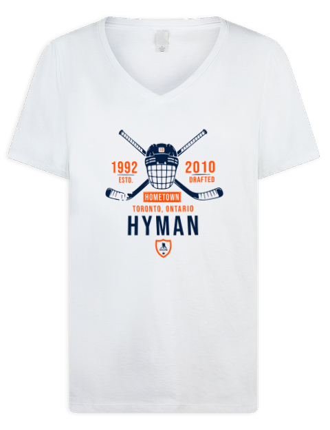 Classic Heritage Zach Hyman Premium Ladies V-Neck T-Shirt | Swagsta