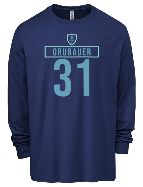 1A Away Jersey Philipp Grubauer Men's Premium Blend Long Sleeve-T-Shirt | Swagsta