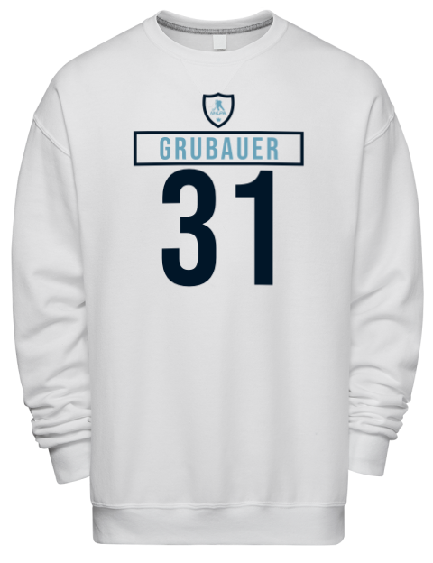 2A Home Jersey Philipp Grubauer Premium Unisex Crewneck Sweatshirt | Swagsta