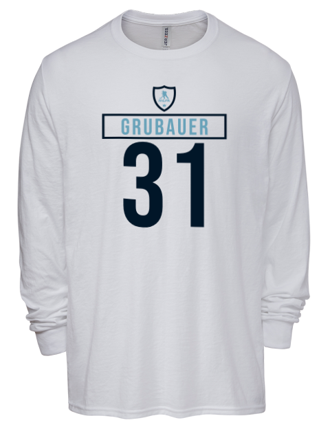 2A Home Jersey Philipp Grubauer Men's Premium Blend Long Sleeve-T-Shirt | Swagsta