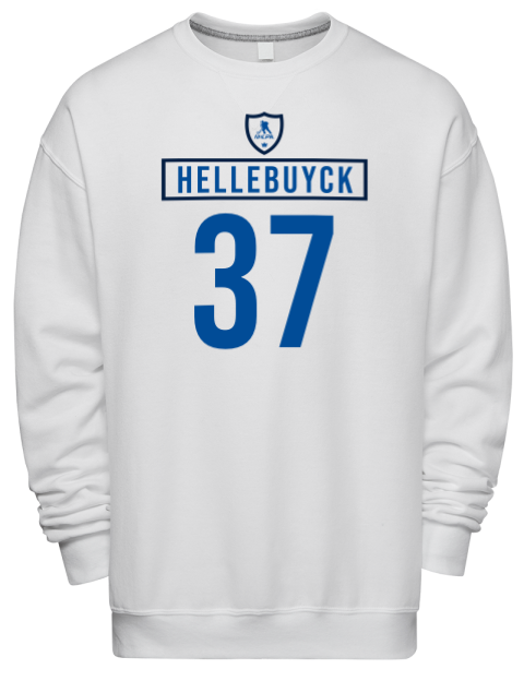 Home Jersey connor hellebuyck Premium Unisex Crewneck Sweatshirt | Swagsta