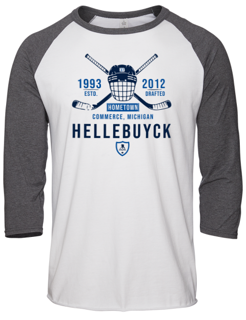 Classic Heritage connor hellebuyck Unisex Premium Three-Quarter Raglan T-Shirt | Swagsta