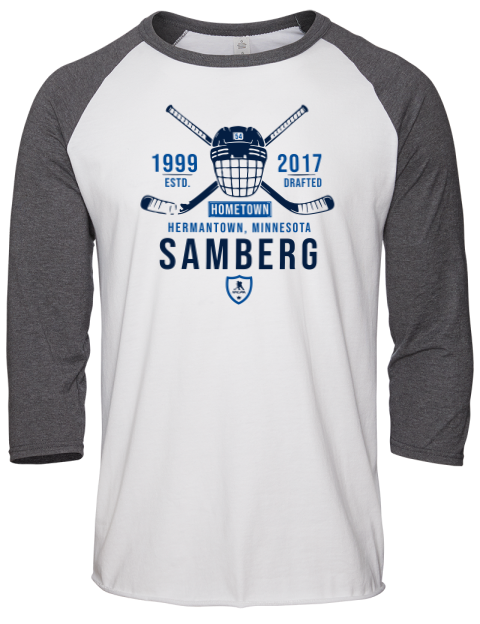 Classic Heritage dylan samberg Unisex Premium Three-Quarter Raglan T-Shirt | Swagsta