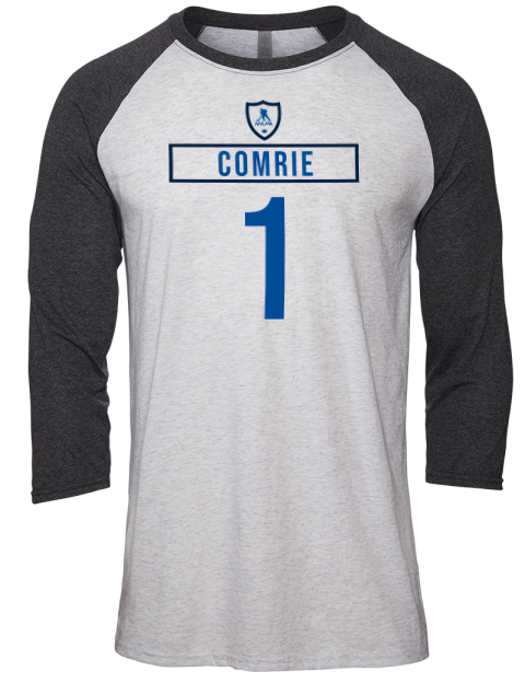 Home Jersey eric comrie Unisex Premium Three-Quarter Raglan T-Shirt | Swagsta