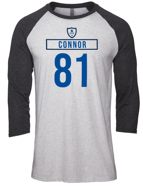 Home Jersey kyle connor Unisex Premium Three-Quarter Raglan T-Shirt | Swagsta