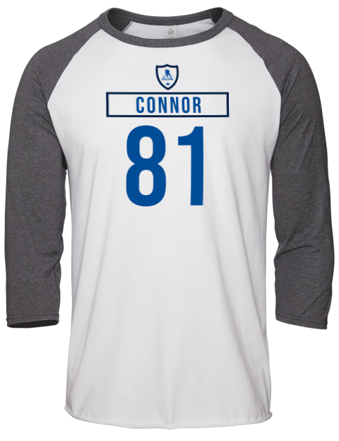 Home Jersey kyle connor Unisex Premium Three-Quarter Raglan T-Shirt | Swagsta