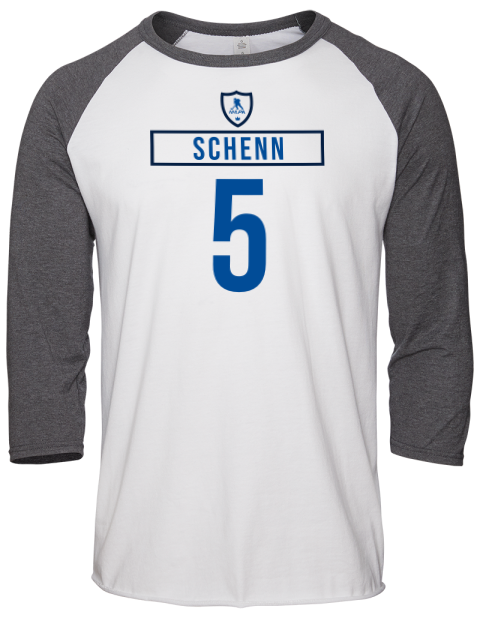 Home Jersey luke schenn Unisex Premium Three-Quarter Raglan T-Shirt | Swagsta