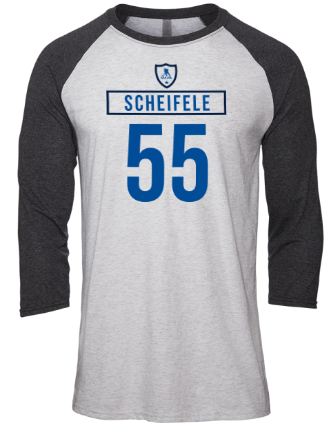 Home Jersey mark scheifele Unisex Premium Three-Quarter Raglan T-Shirt | Swagsta