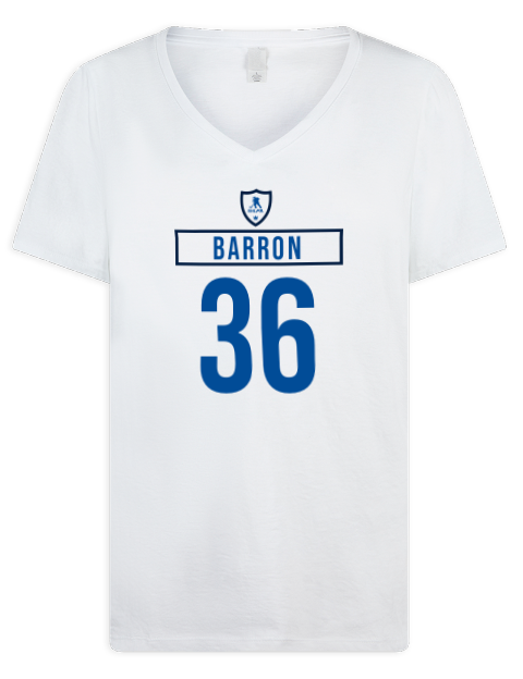 Home Jersey morgan barron Premium Ladies V-Neck T-Shirt | Swagsta