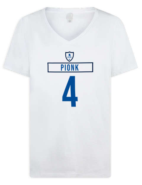 Home Jersey neal pionk Premium Ladies V-Neck T-Shirt | Swagsta
