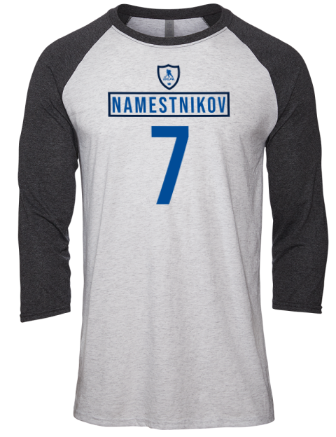 Home Jersey vladislav namestnikov Unisex Premium Three-Quarter Raglan T-Shirt | Swagsta