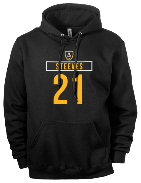 Away Jersey Alex Steeves Eco Premium Unisex Hooded Sweatshirt | Swagsta