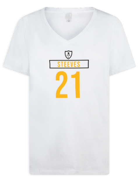 Home Jersey Alex Steeves Premium Ladies V-Neck T-Shirt | Swagsta