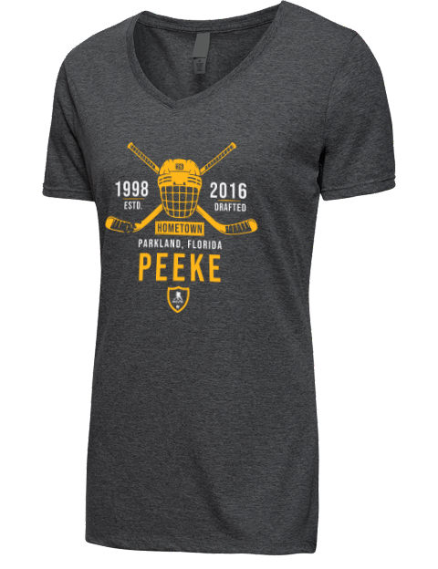 Heritage Andrew Peeke Premium Ladies V-Neck T-Shirt | Swagsta