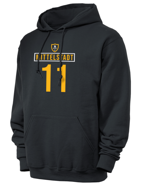 Away Jersey Casey Mittelstadt Unisex Hooded Sweatshirt | Swagsta